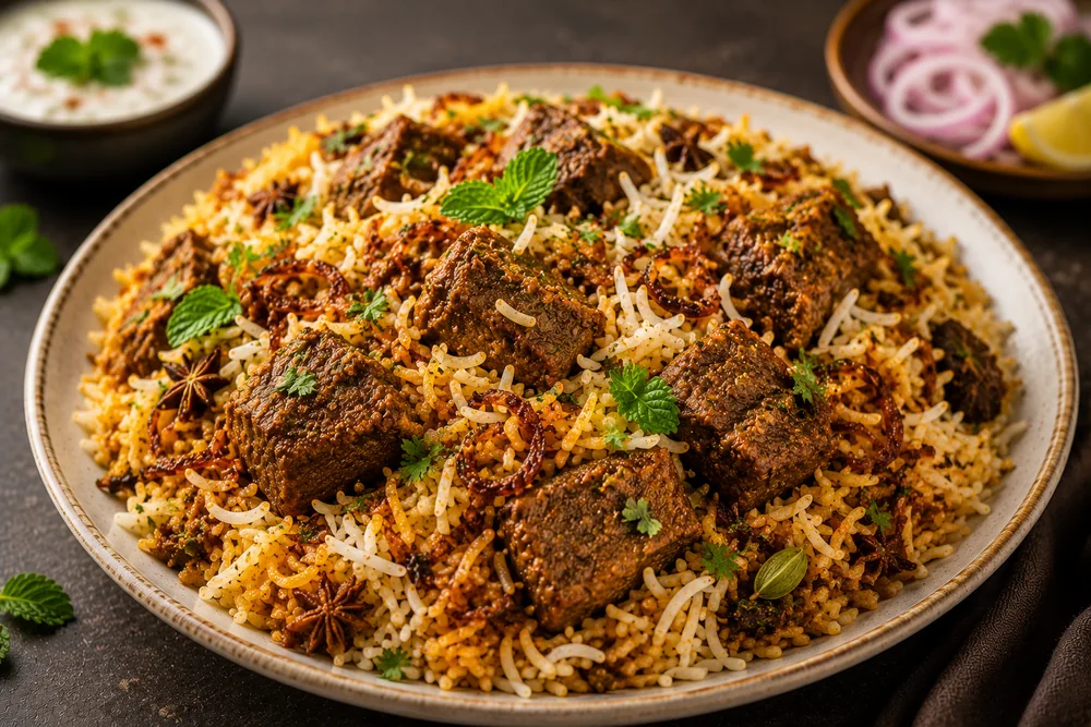 Biff biryani