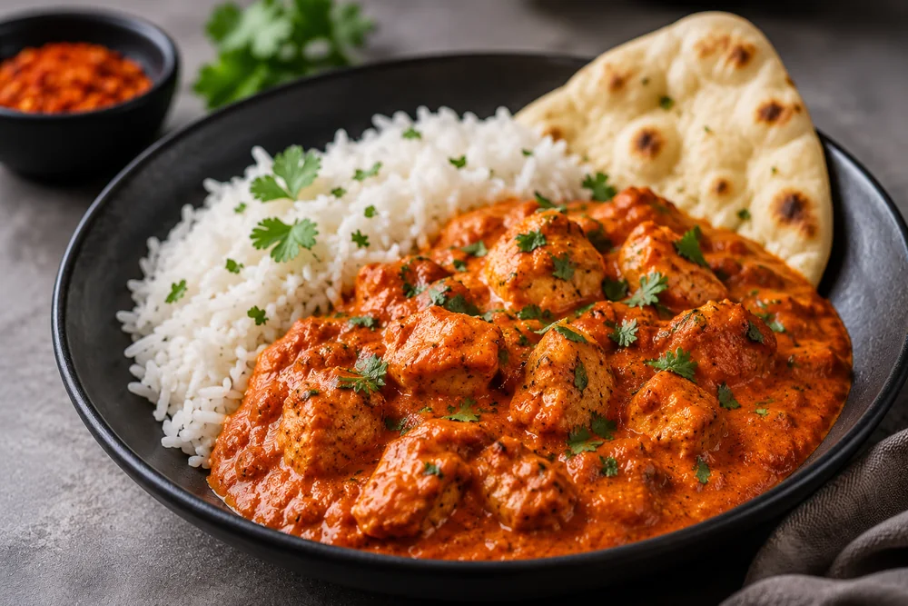 Chicken tikka masala med pulao